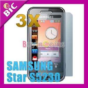 3PCS LCD Screen Protector Guard for Samsung S5230/S5233  