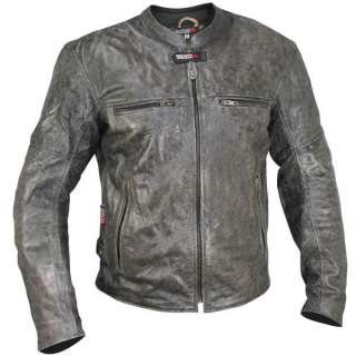 Vulcan NF 8153 Distressed Leather Mens Motorcycle Jacket 4XL  