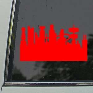  Futurama Red Decal City Town Car Truck Window Red Sticker 