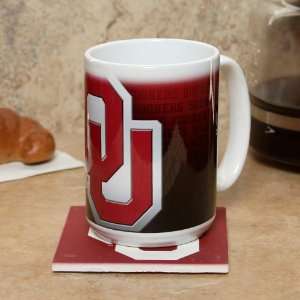  Oklahoma Sooners 15oz. Mug & Coaster Combo Set Sports 