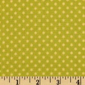 44 Wide Winter Parade Simple Snowflake Green Fabric By 