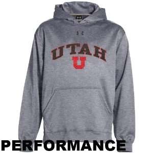  Under Armour Utah Utes Youth Ash Armour Fleece Performance 