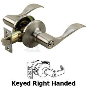    Right handed keyed wave lever in stainless steel