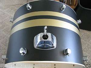 WRAP YOUR KIT IN BLACK SILK DRUM WRAP W/GOLD SILK ACCENT STRIPES FOR $ 