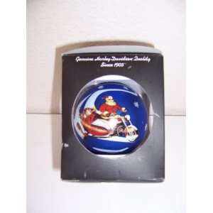   Harley Davidson Glass Christmas Ornament (Dated 2007): Everything Else