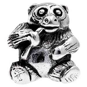   Silverado Sterling Silver Panda Bead Charm MS203: Silverado: Jewelry