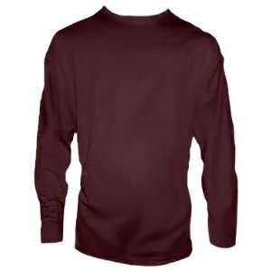   Management L/S Athletic Cut Loose Tees MAROON A2XL