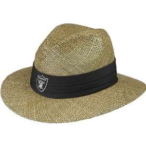   Oakland Raiders Sideline Training Camp Straw Hat: Sports & Outdoors