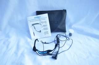 Shure WH30 Condenser Micrphone Headset w New Windscreen  