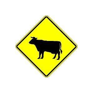  Metal traffic Sign: 30X30 Cattle Crossing Symbol: Office 