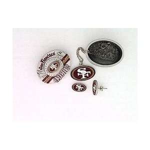  4 in 1 NFL Jewelry Box   San Francisco 49ers: Sports 