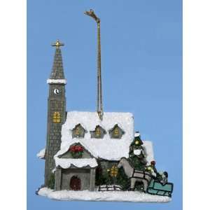   Thomas Kinkade Country Church Christmas Ornament 