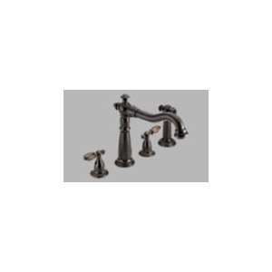 Delta Victorian Two Handle Kitchen Faucet With Spray, 2256RB 216RB