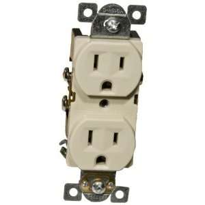  MorrisProducts 82140 Commercial Duplex Receptacle in Ivory 