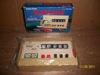 21 BLACKJACK ~ HANDHELD GAME ~ FULLY AUTOMATIC ~ PUSHBUTTON OPERATION 