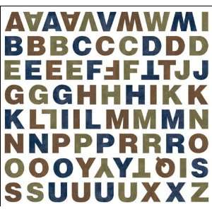   Back Country Alphabet Stickers 12X12 Sheet Back Woods: Electronics