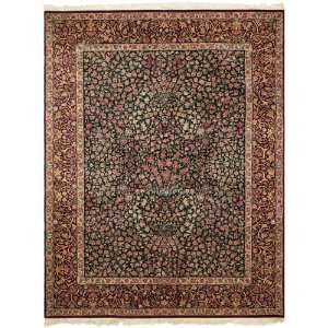 Safavieh Royal Kerman Collection RK4A Hand Knotted Black and Red Wool 