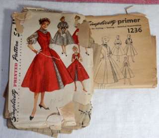 1955 Simplicity Juniors Blouse Dress Jumper Pattern 13  