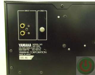 YAMAHA MX 830 520 WATT NATURAL SOUND STEREO POWER AMPLIFIER  