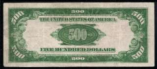 KD 1934 $500 Five Hundred Dollar Bill G14600 VF ~~LGS~~ Federal 