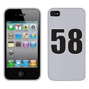  Number 58 on Verizon iPhone 4 Case by Coveroo  Players 
