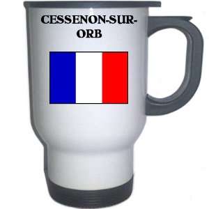  France   CESSENON SUR ORB White Stainless Steel Mug 