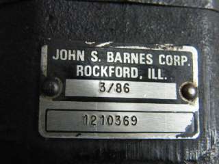 Yale Forklift Hydraulic Pump john barnes 1210369  
