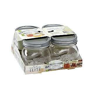 Wide Mouth Contemporary Styled Glass Preserving Jars With Lids And 