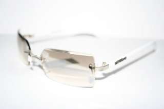 Louis V Eyewear Sunglasses luxury small Rimless white Frame clear 