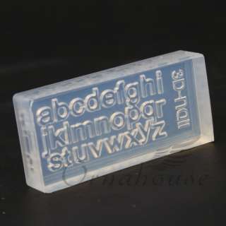 Small Letter 3D Acrylic Gel Nail Art Mold DIY Carve Decorations Design 