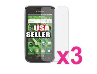3X Clear Screen Protector For Samsung Galaxy S 4G T959V  