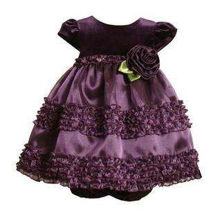 Good Girl Purple Soutache Dress Infant Dress at 