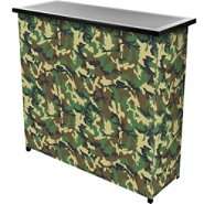 Trademark Global Hunt Camo 2 Shelf Portable Bar w/ Case 