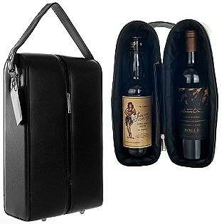Double Barrel Two Bottle Carrying Case  Toppers For the Home Dishes 