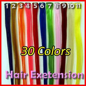 NEW Colored Clip On In Hair Extensions 1x 22 to 24  