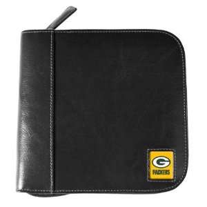 Green Bay Packers Black Square Leather CD Case:  Sports 