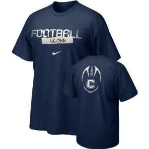 Connecticut Huskies Nike 2009 Team Issue Football Sideline Tee:  