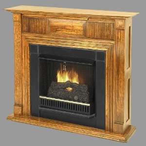 RealFlame 9000 Liberty Ventless Gel Fuel Indoor Fireplace   Oak 