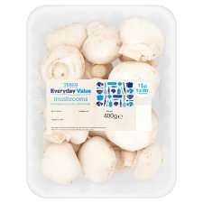 Tesco Everyday Value Closed Cup Mushrooms 400G   Groceries   Tesco 