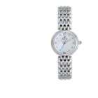 Bulova Ladies mother of pearl diamond dial watch featuring a stainless 