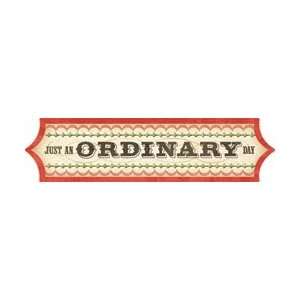   Ordinary Cardstock Title Just An Ordinary Day; 10 Items/Order Arts