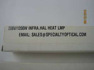 Infrared Hal. Heat Lamp 208V/1200W J208V 1200WB1  