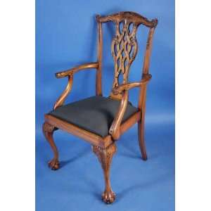   English Mahogany Carved Chippendale Dining Chairs Furniture & Decor