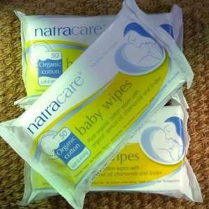   Natracare Organic Cotton Baby Wipes 50 Wipe(s): Health & Personal Care