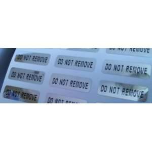  2000 SMALL CHROME [DO NOT REMOVE] SECURITY LABELS STICKERS 