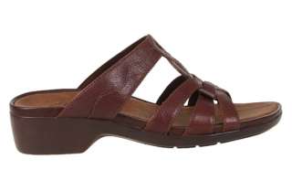 Clarks Womens Sandals Gina Owl Brown Leather 81385  