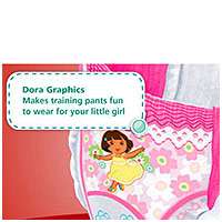 Pampers 40Ct Girls Easy Ups Training Pants Mega Pack   Size 3T 4T 