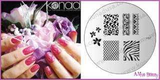 Konad Stamping Nail Art Image Plate M57 ZEBRA PRINT  