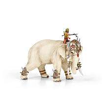 Mighty Fighter Elephant with Rider   Schleich   