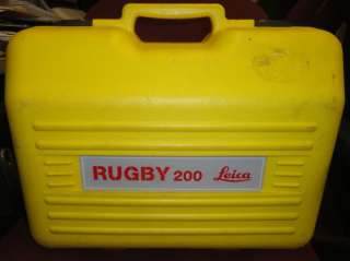 Leica RUGBY 200 Laser Level with Rod Eye and Extras  